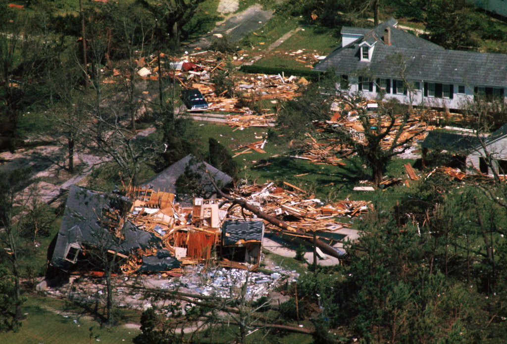 Detail of Damage Left by Hurricane Camille by Anonymous