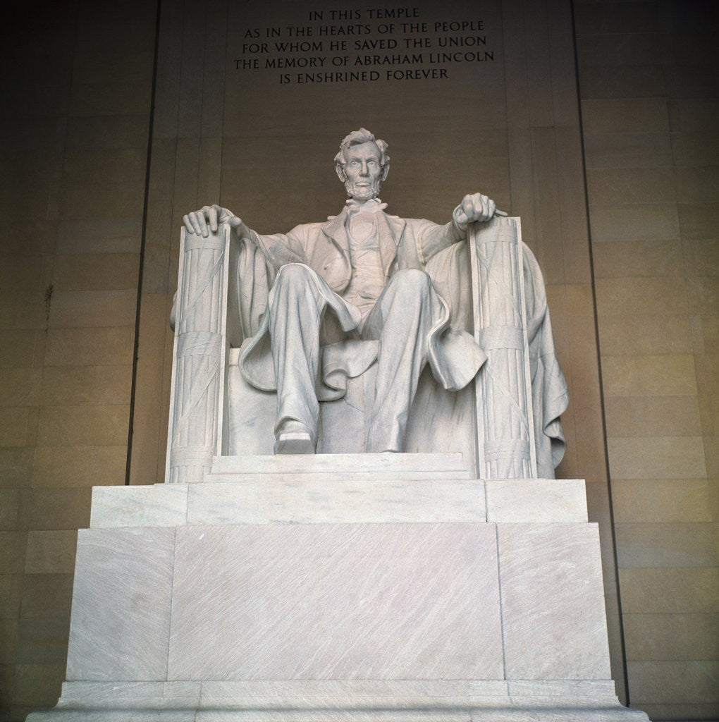 Detail of Statue of the Lincoln Memorial by Corbis