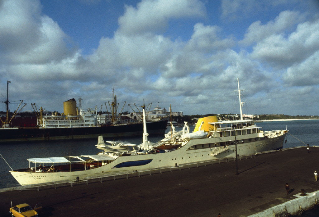 Detail of View of Large Yacht Offshore by Anonymous