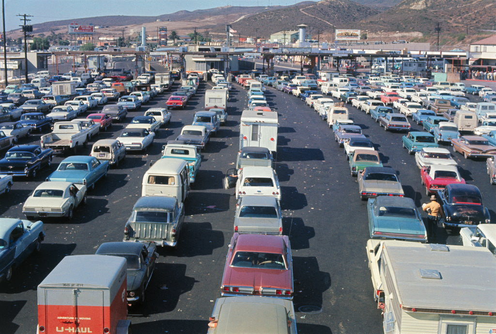 Detail of Overview of Traffic on Highway by Corbis