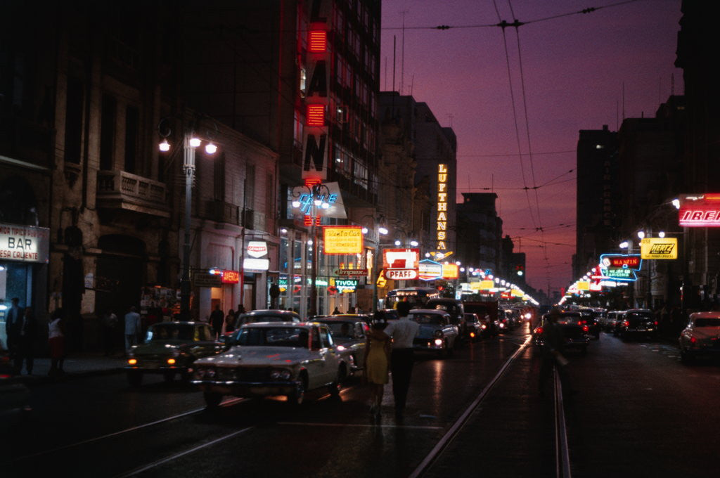Detail of Night Time in Lima by Anonymous
