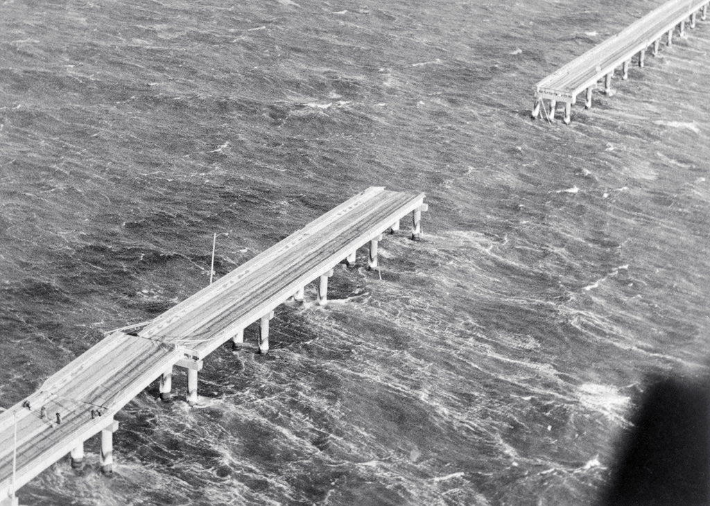 Detail of Broken Chesapeake Bay Bridge-Tunnel by Anonymous