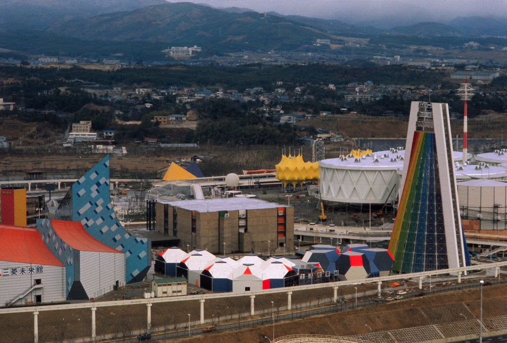 Detail of Rainbow Tower at Expo '70 by Anonymous