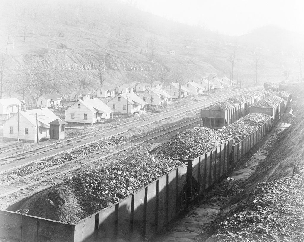 Detail of Mining Village by Anonymous