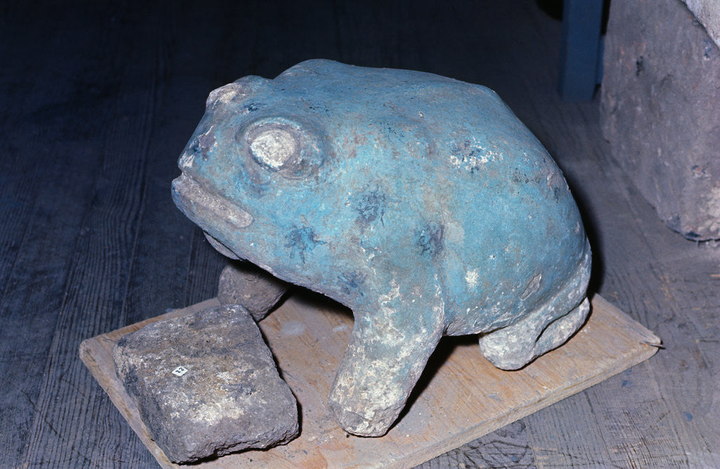 Detail of Aztec Artifact Found During Excavation by Anonymous