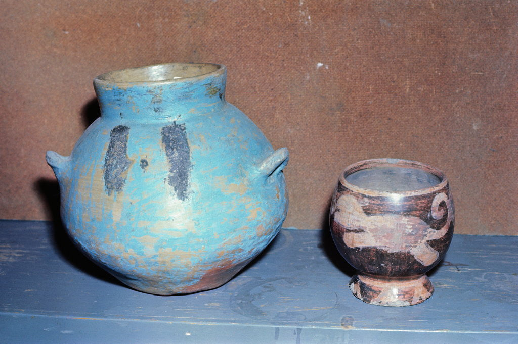 Detail of Aztec Artifact Found During Excavation by Anonymous