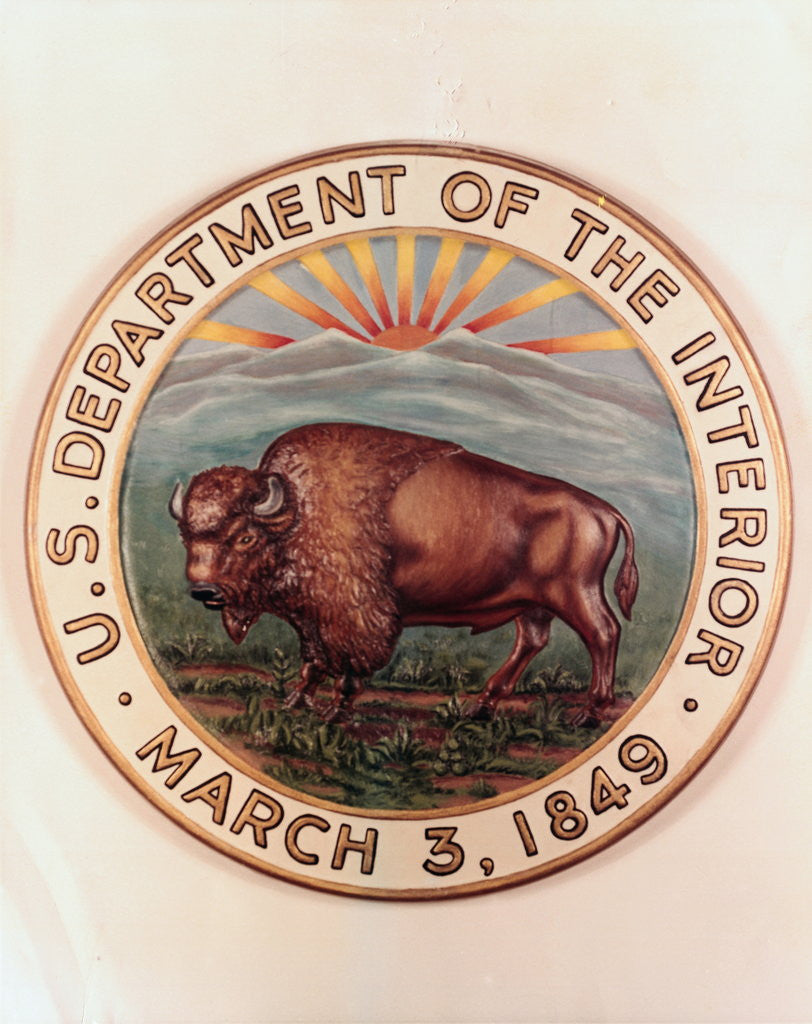 Detail of Seal of Department of the Interior by Corbis