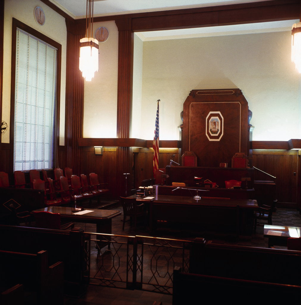 Detail of Empty Courthouse by Anonymous