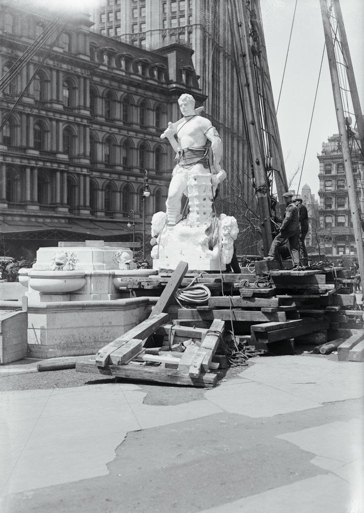 Detail of Statue called Civic Virtue by Anonymous