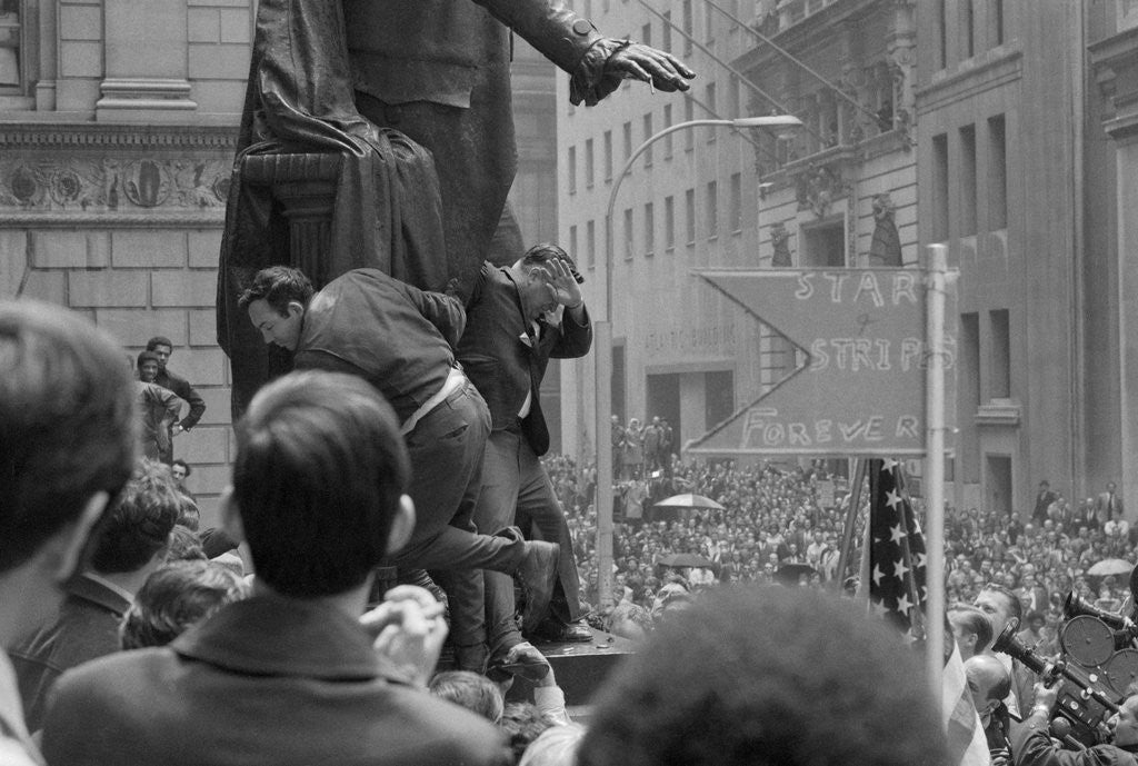 Detail of Antiwar Protest by Corbis