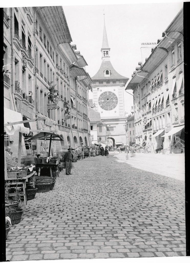 Detail of Busy Street in Bern Switzerland by Anonymous