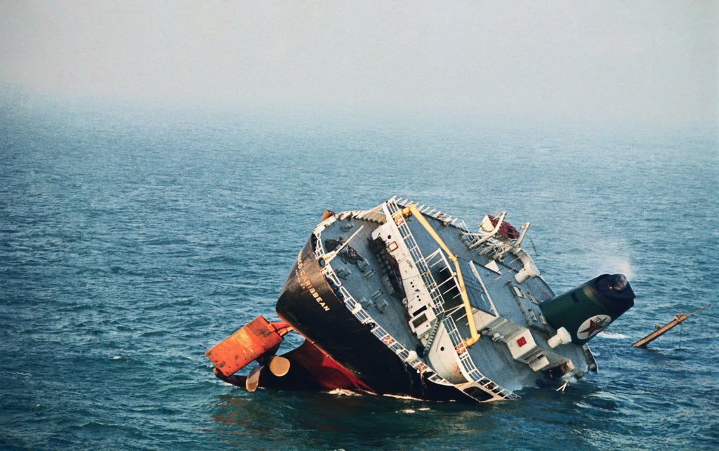 Detail of Sinking Tanker by Anonymous