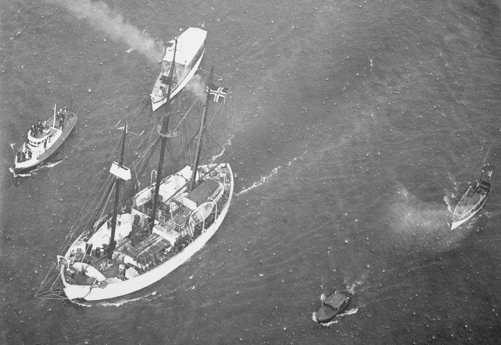 Detail of The Maud Leaving Harbor by Anonymous