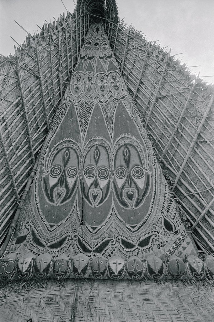 Detail of Detail of Traditional Ancestral Worship House in Papua New Guinea by Anonymous