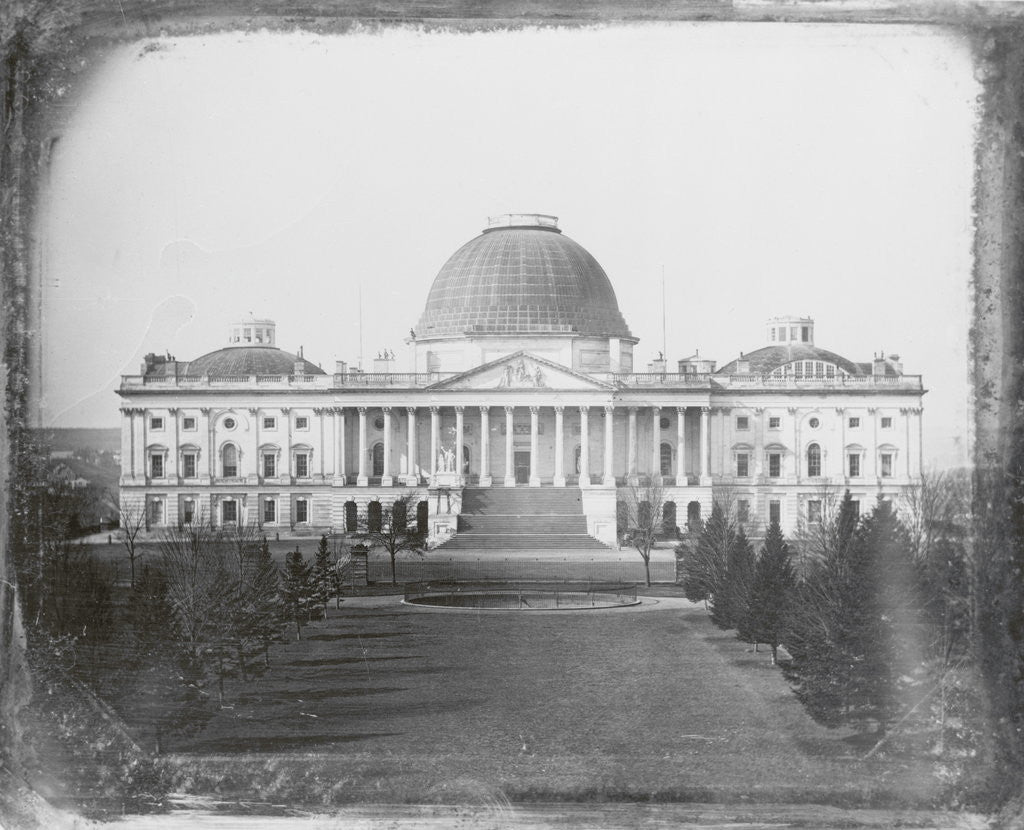 Detail of Exterior of Capitol Building in Washington by Anonymous
