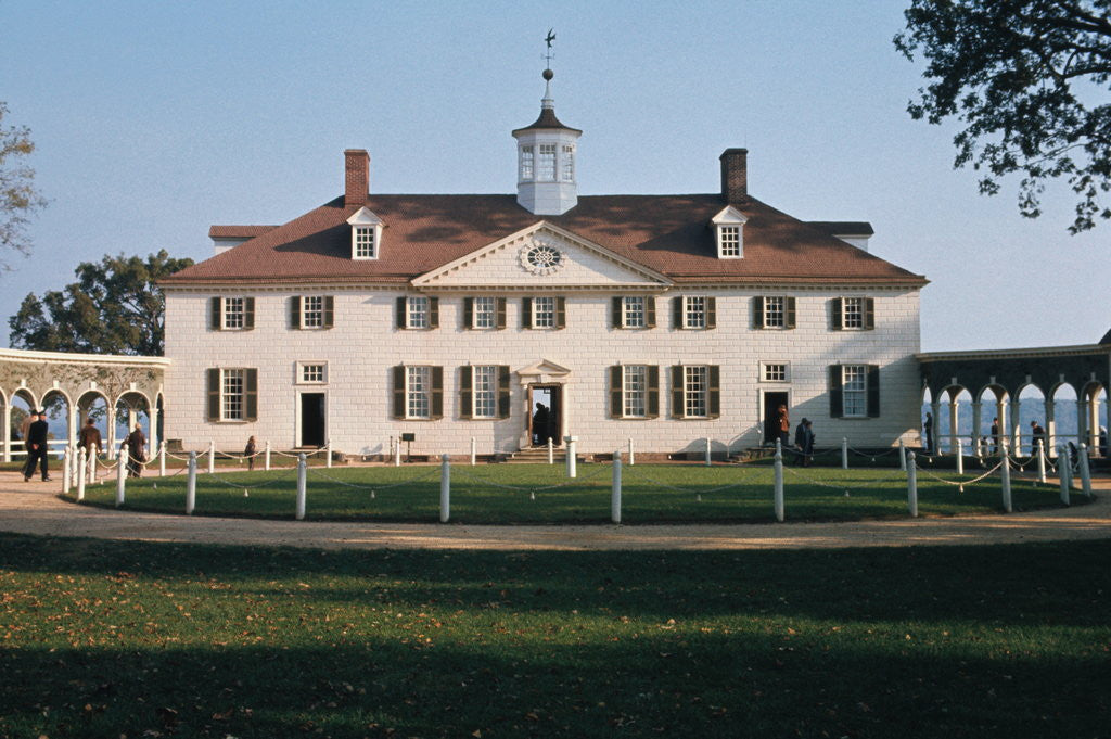 Detail of Exterior View of George Washington's Home by Anonymous