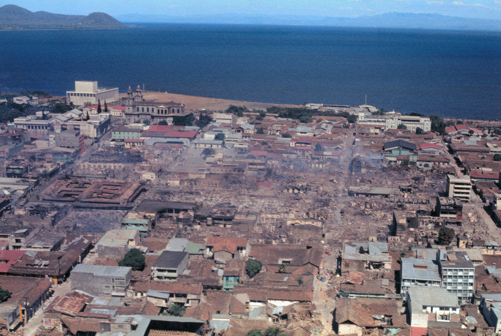 Detail of View of Damage Done to Managua by Anonymous