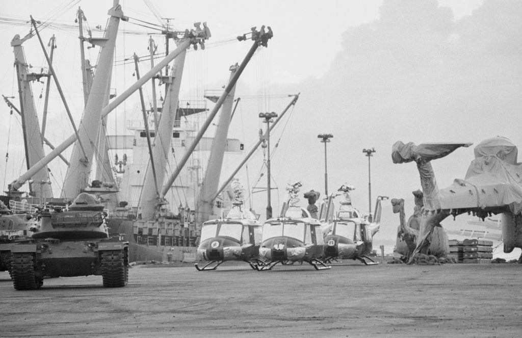 Detail of Shipping of United States Artillery to South Vietnam by Anonymous