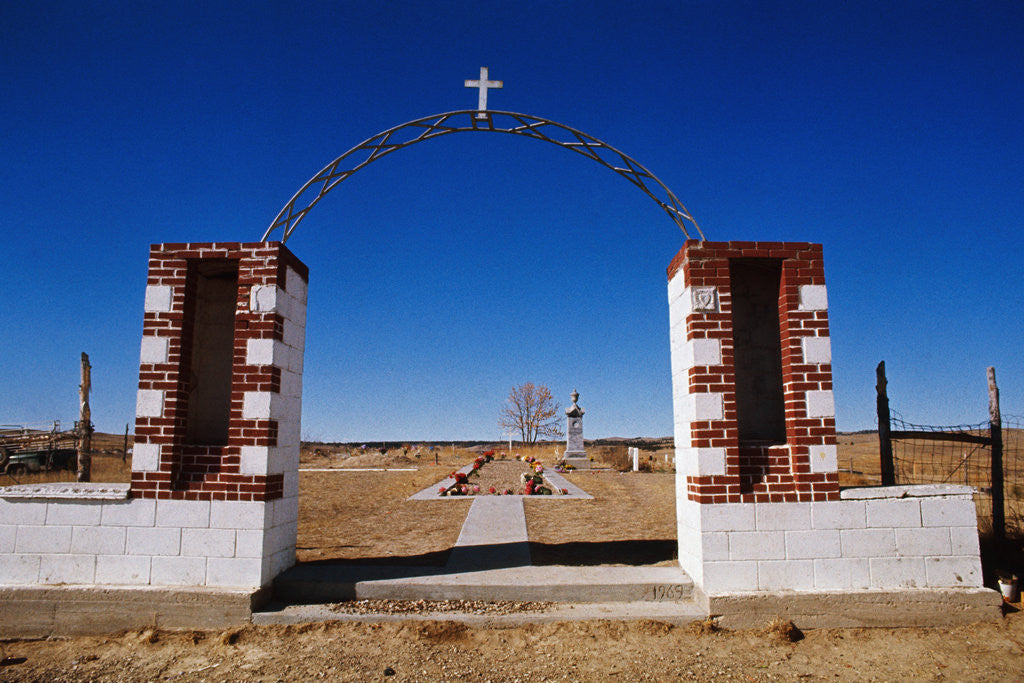 Detail of Burial Ground in Wounded Knee by Anonymous