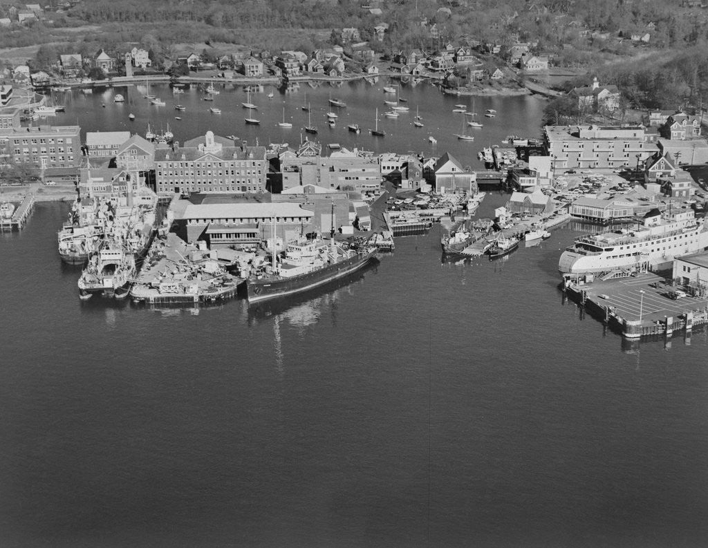 Detail of Aerial View of the Woods Hole Oceanographic Institute by Anonymous