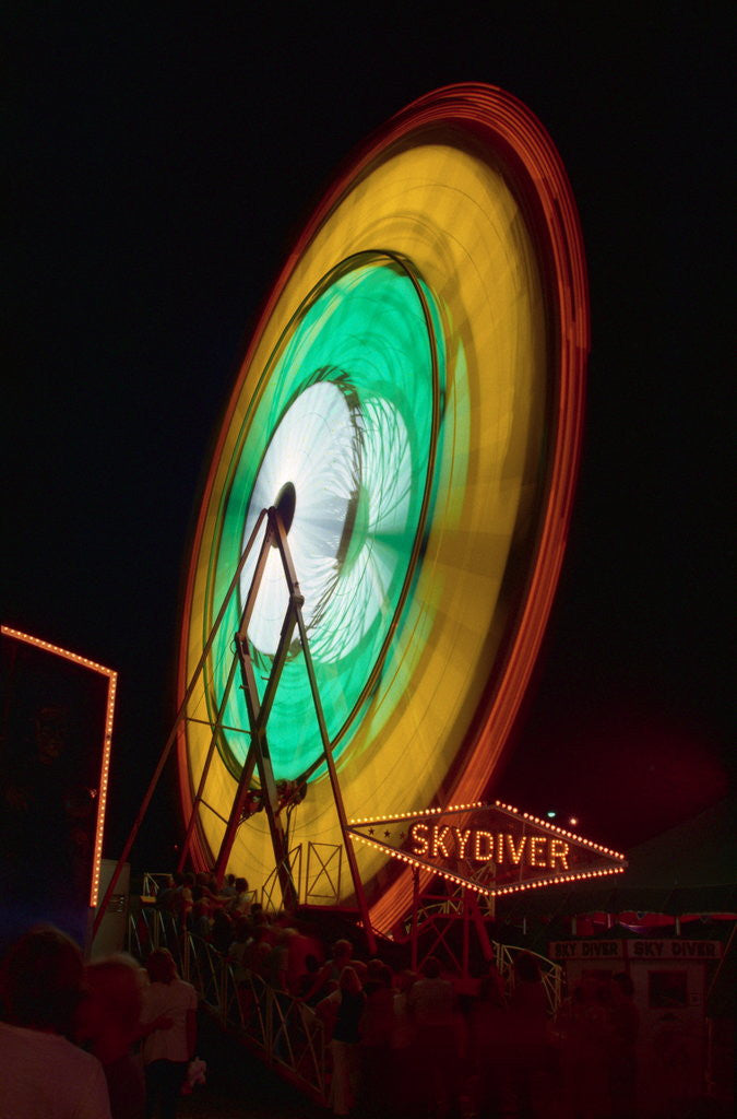 Detail of Ferris Wheel in Motion by Anonymous
