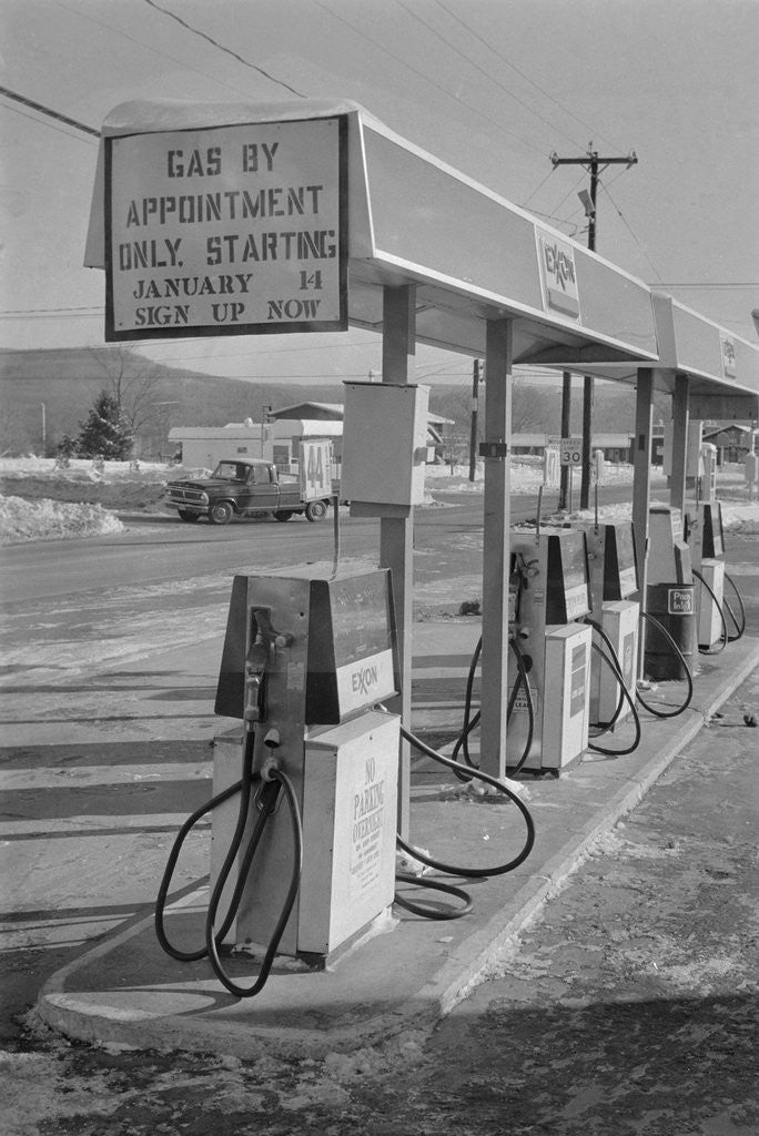 Detail of Isolated Gas Pump Area by Anonymous