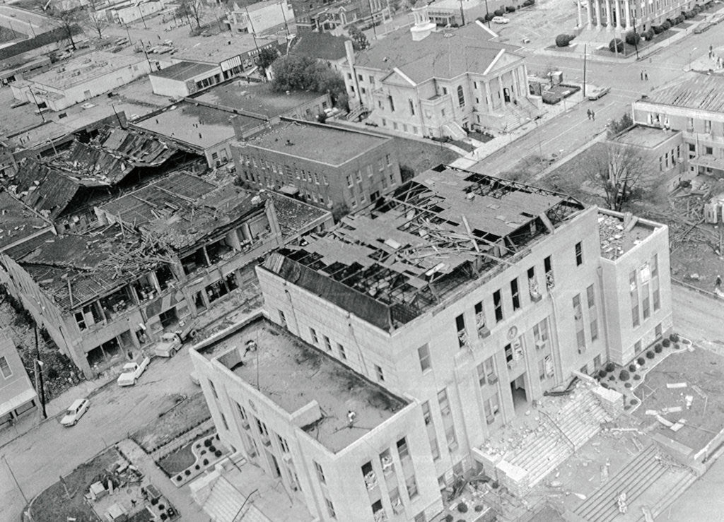 Detail of Aerial View of Jasper, Alabama by Anonymous