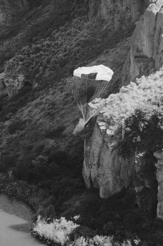 Detail of Evel Knievel Soaring in a Sky Cycle by Anonymous