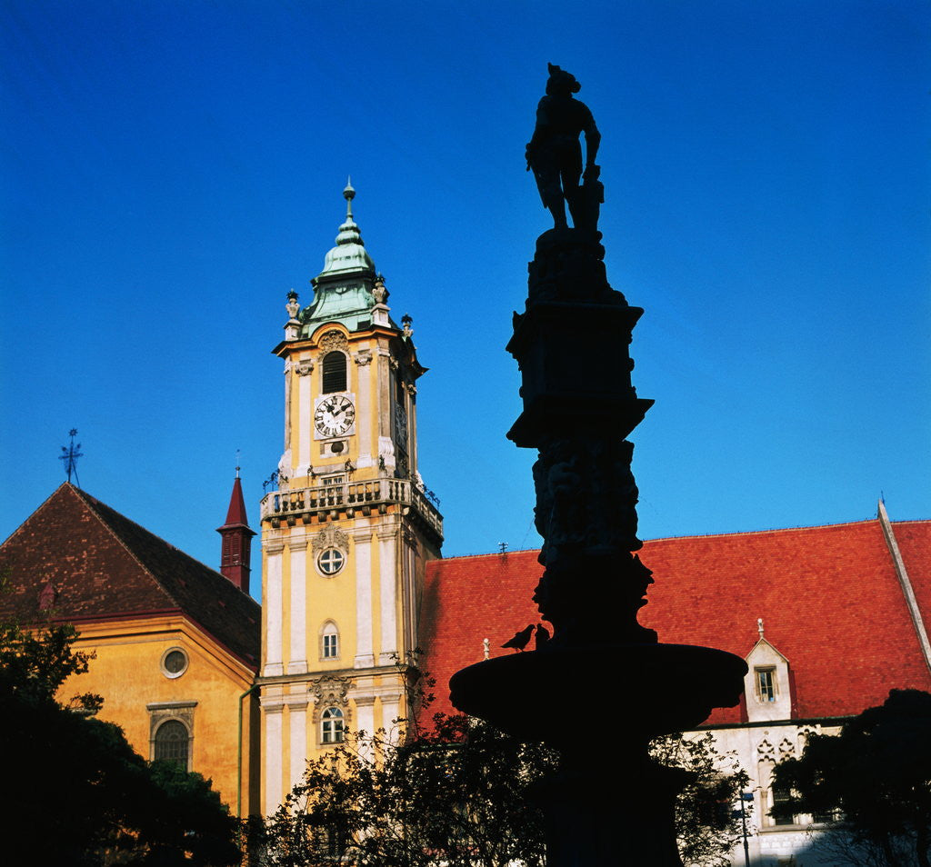 Detail of Towered Building and Shadows by Anonymous
