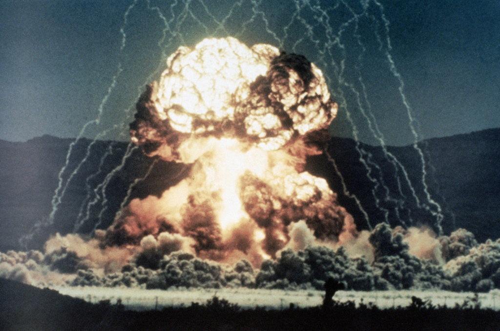 Detail of Nuclear Explosion MET in Nevada Desert by Anonymous