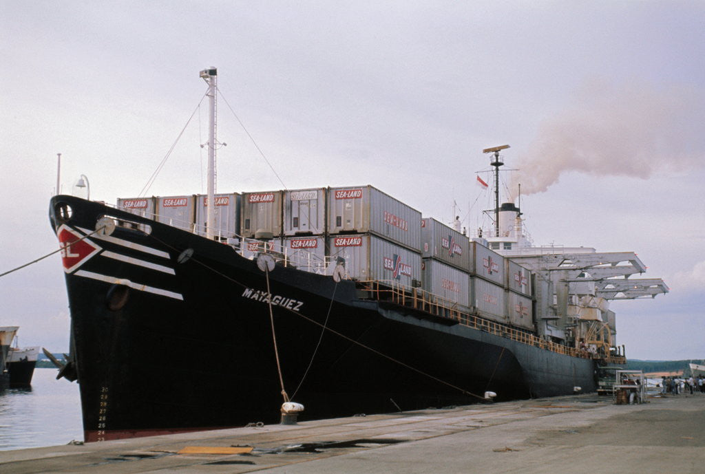 Detail of View of Mayaguez Docking at Port by Anonymous