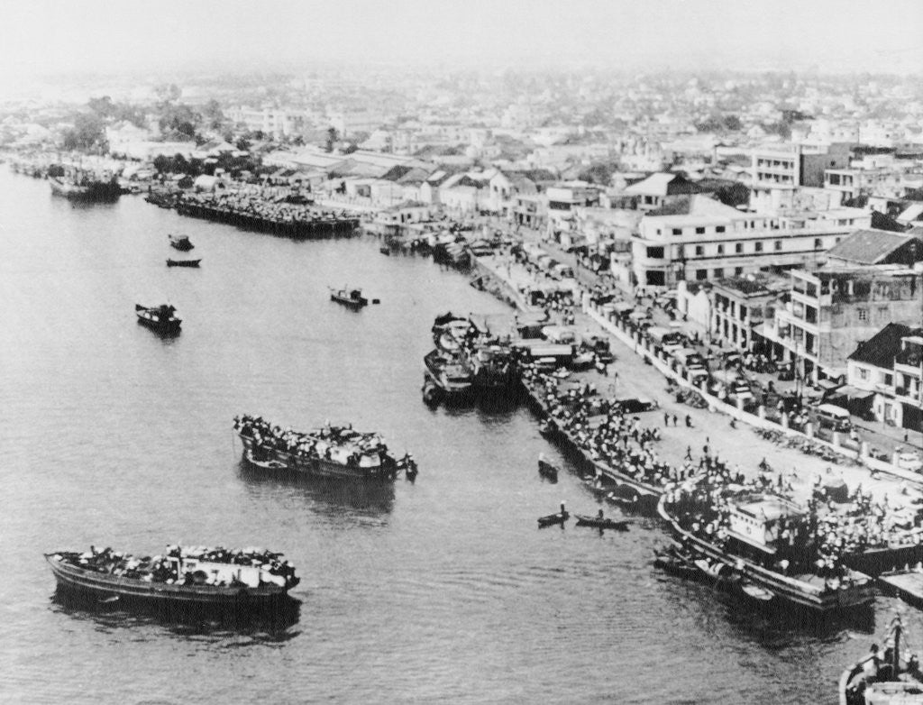 Detail of Boats Transporting Refugees by Anonymous
