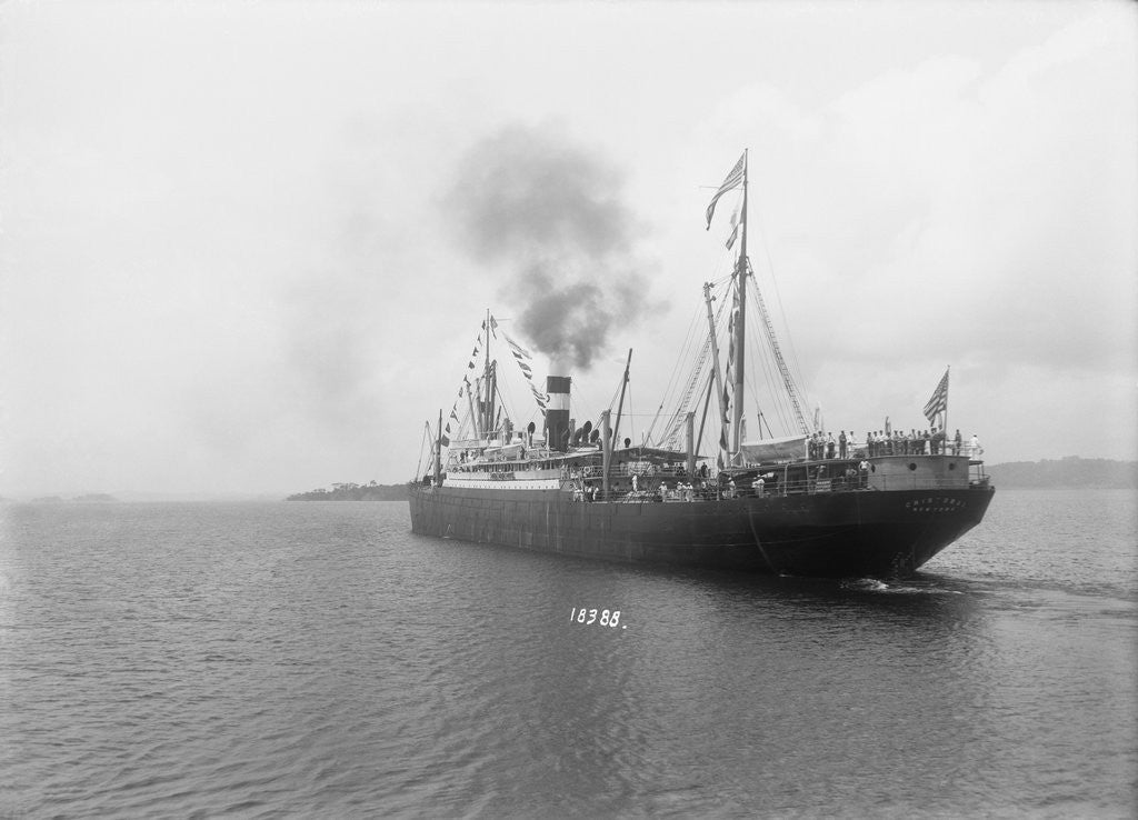 Detail of Large Ship in Waters by Anonymous
