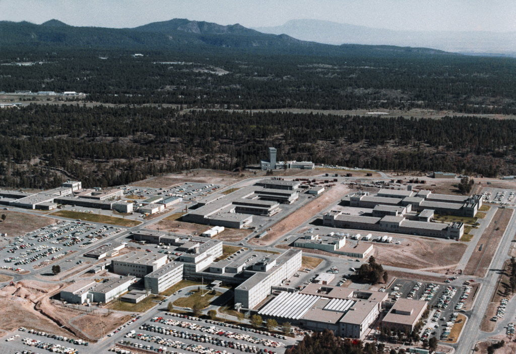 Detail of Aerial View of Los Alamos Scientific Laboratory by Anonymous