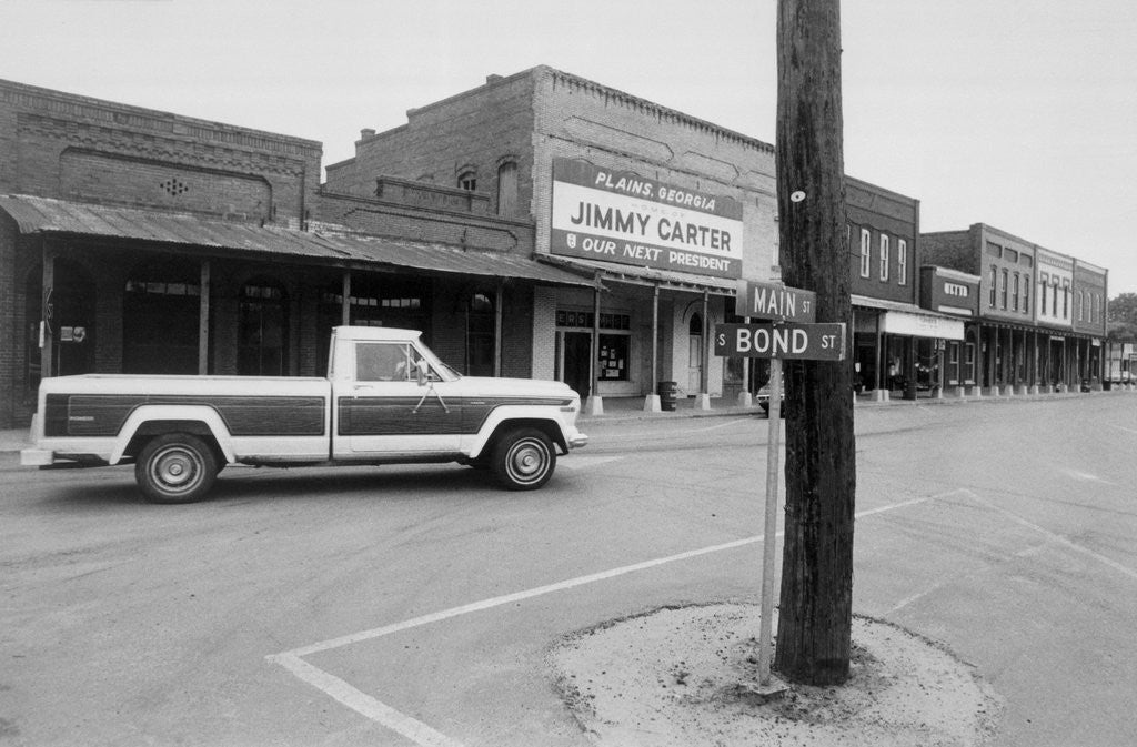 Detail of Street in Jimmy Carter's Hometown of Plains by Anonymous