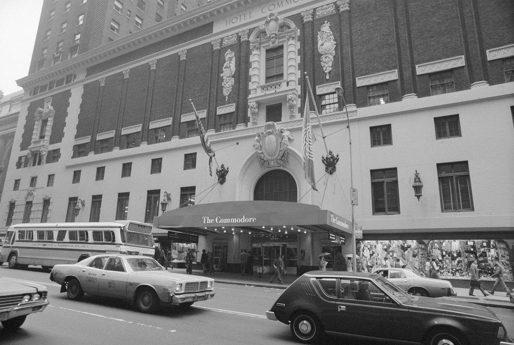Detail of Street View of Hotel Commodore by Anonymous