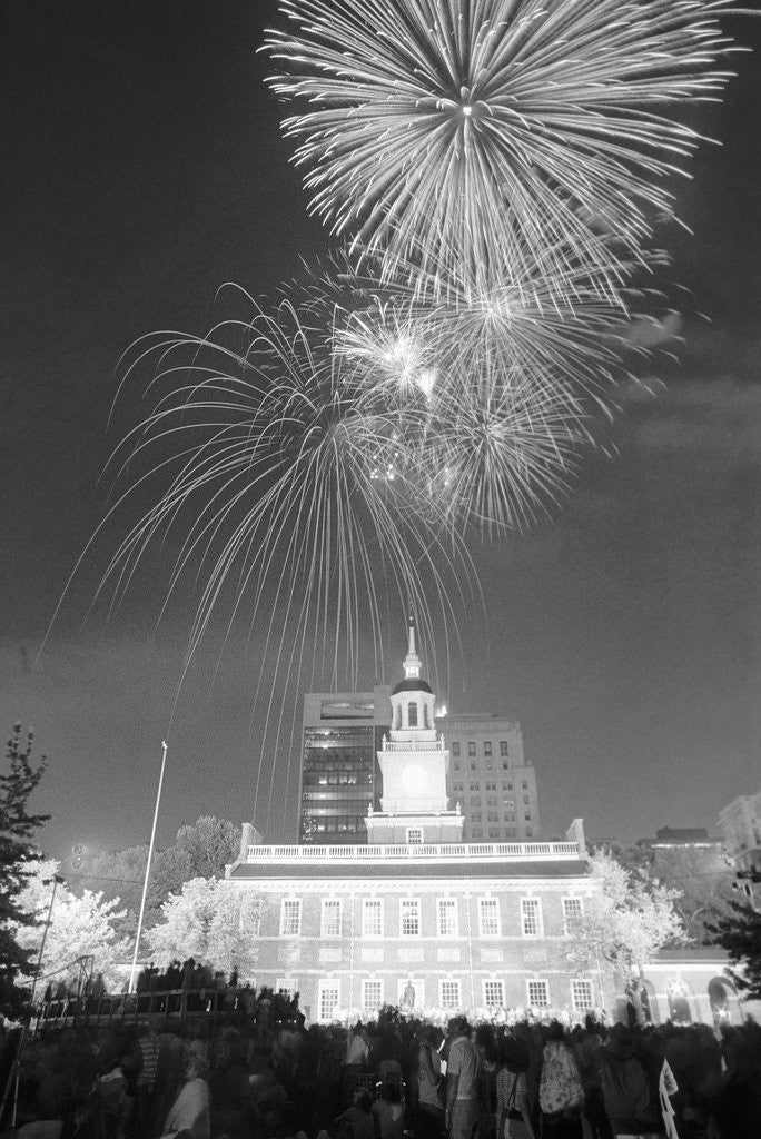 Detail of Fireworks on the Fourth of July by Anonymous