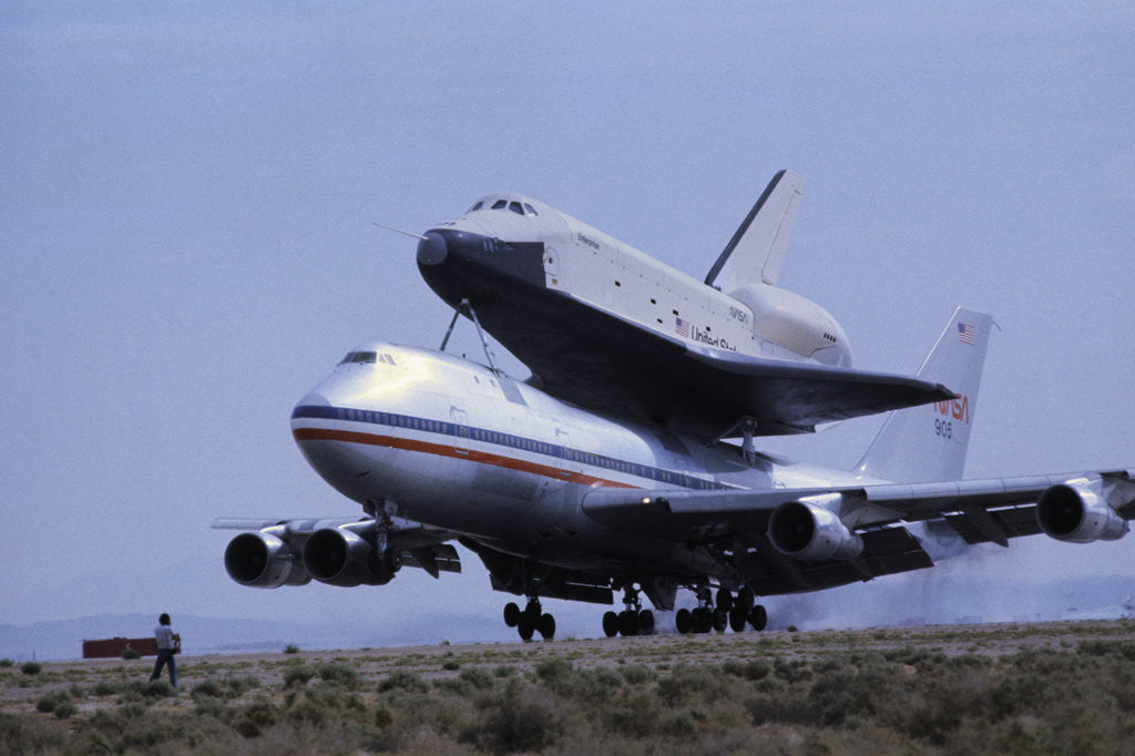 Detail of Space Shuttle Landing by Anonymous
