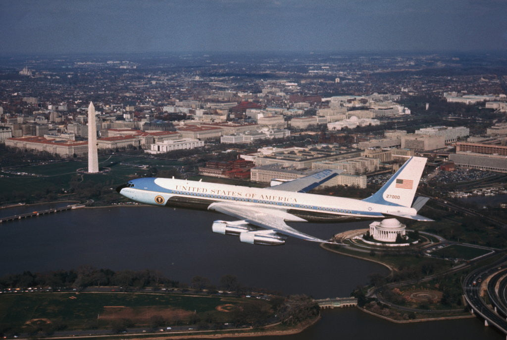 Detail of Air Force One in Flight by Anonymous