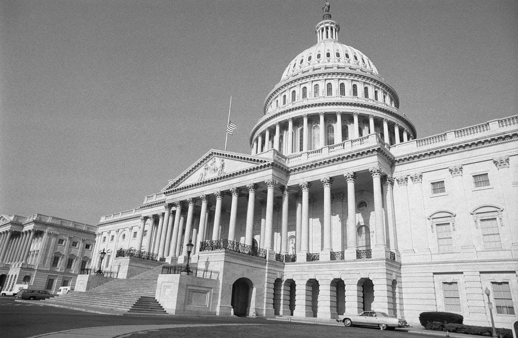 Detail of United States Capital Building by Anonymous