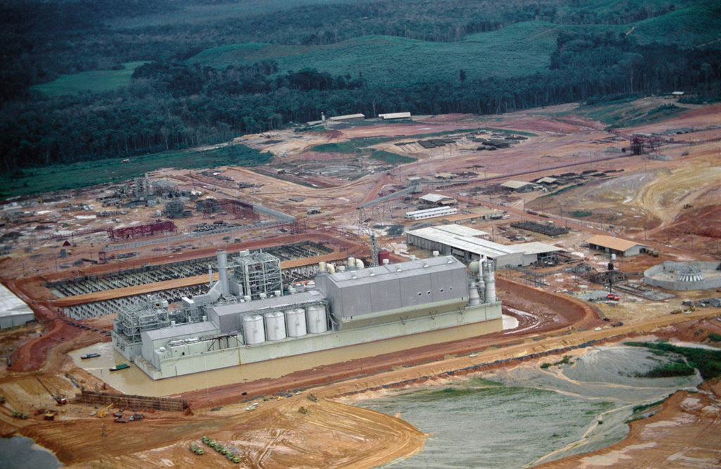 Detail of Aerial View of Pulp Mill by Corbis