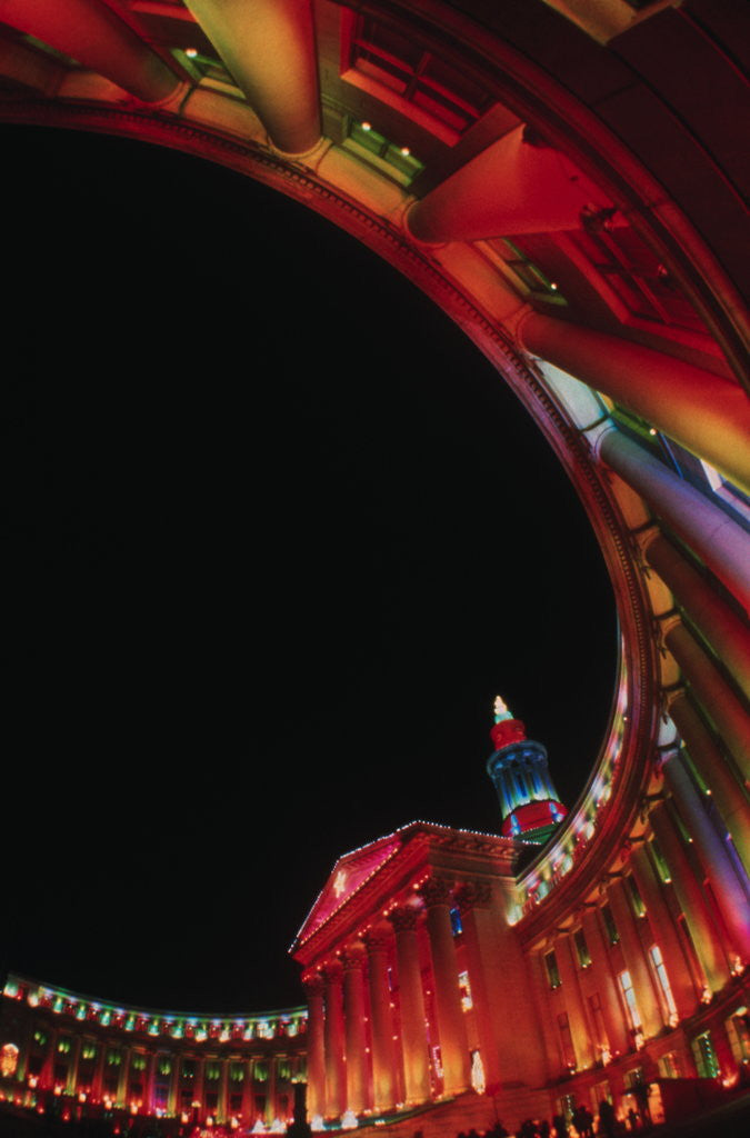 Detail of Fisheye View of Denver City Hall by Anonymous