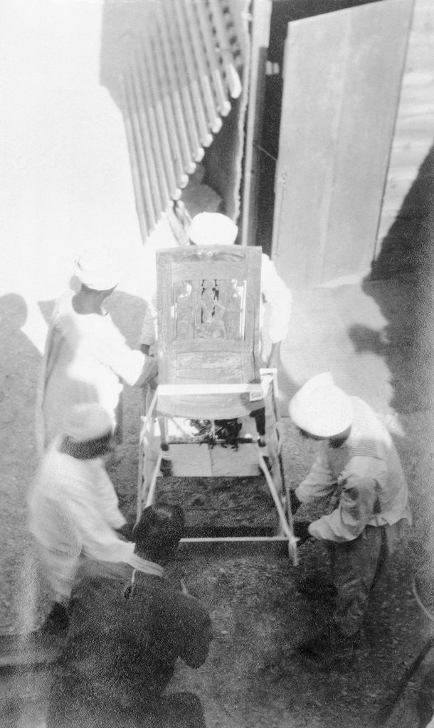 Detail of King Tut Tomb Excavators on Site by Anonymous