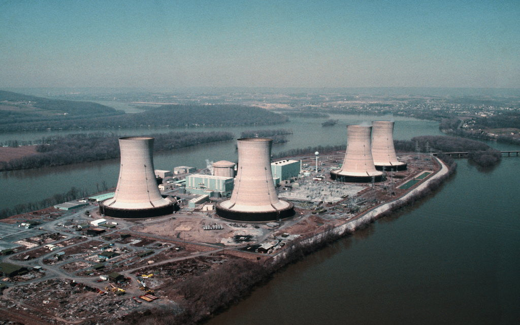 Detail of Three Mile Island Cooling Towers by Anonymous
