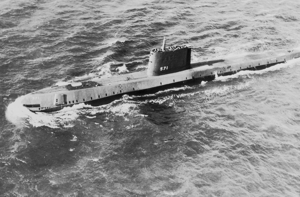 Detail of Sea Trials for USS Nautilus, First Nuke Sub by Anonymous