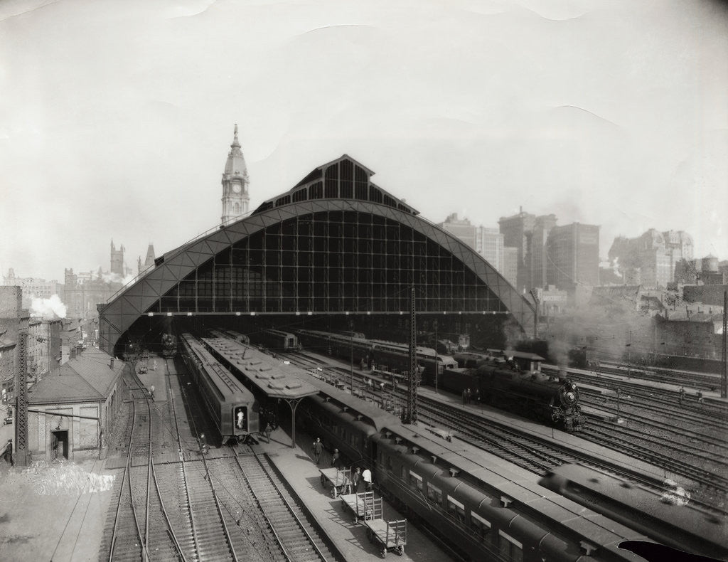 Detail of Broad Street Station in Pennsylvania by Anonymous