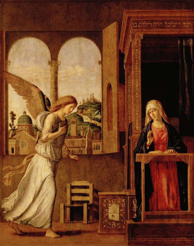 Detail of Annunciation Altarpiece by Anonymous