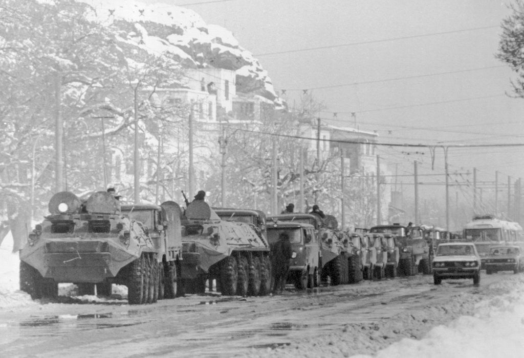 Detail of Armored Soviet Vehicles Arriving in Kabul by Anonymous