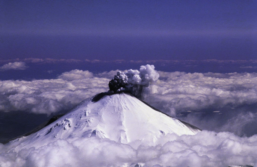 Detail of Mount St. Helens Erupting by Anonymous