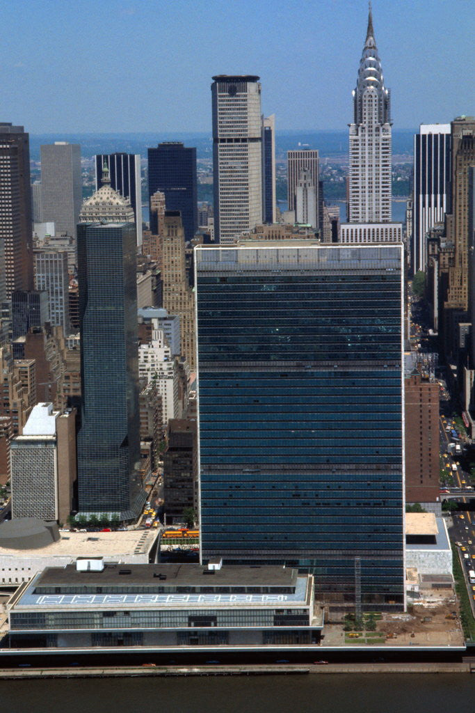 Detail of New York's UN Building by Anonymous